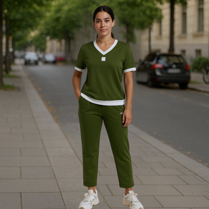 Serenity Set – V-Neck Top & Trousers